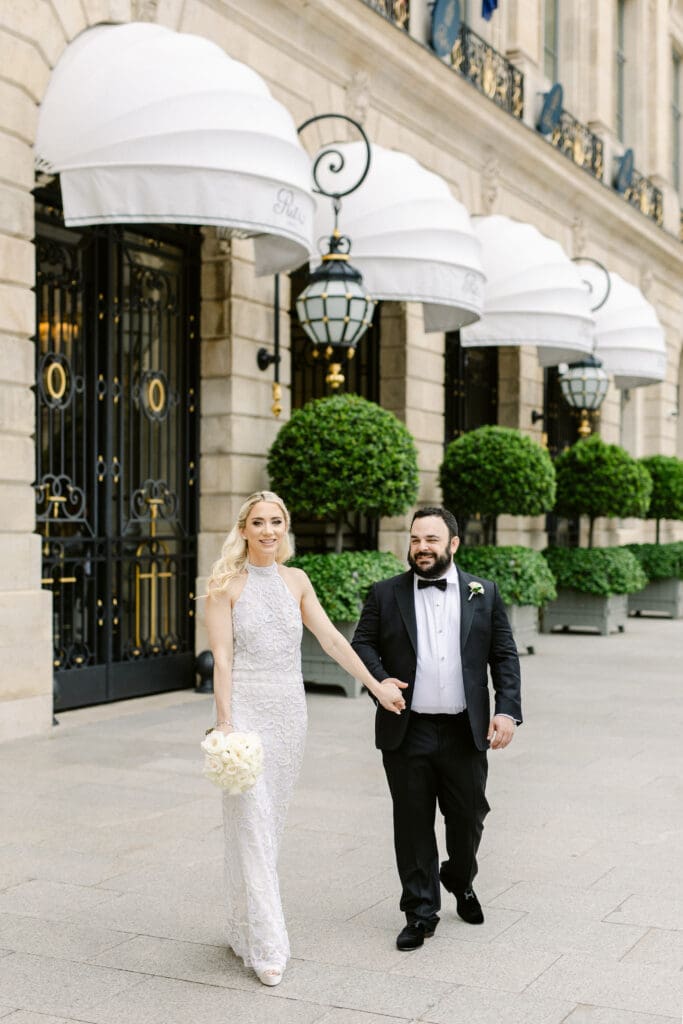 romantic wedding at Ritz hotel