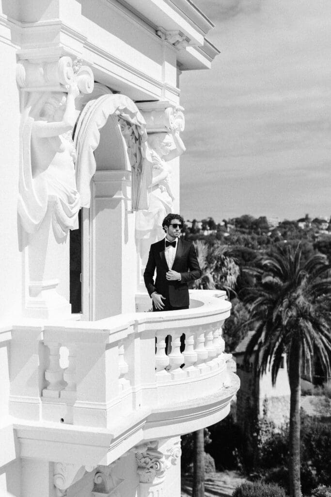 groom portrait bastide du roy wedding