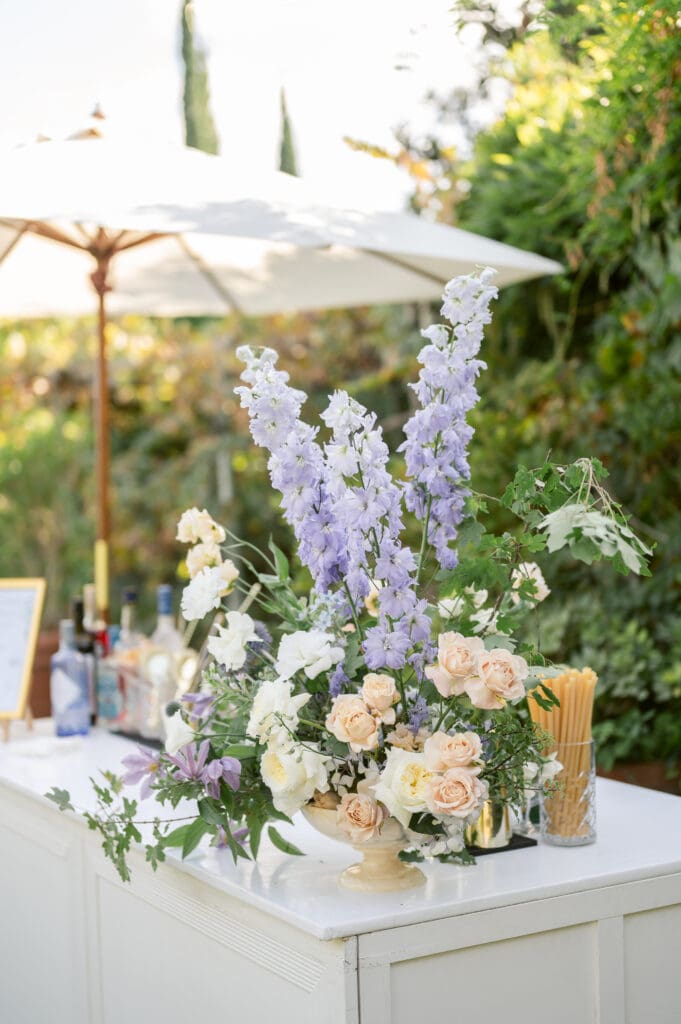 cocktail floral arrangement in provence