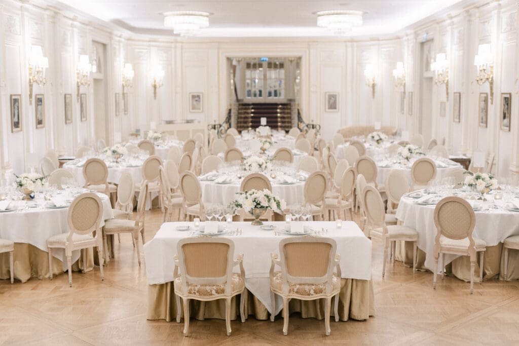 wedding reception at ritz Paris